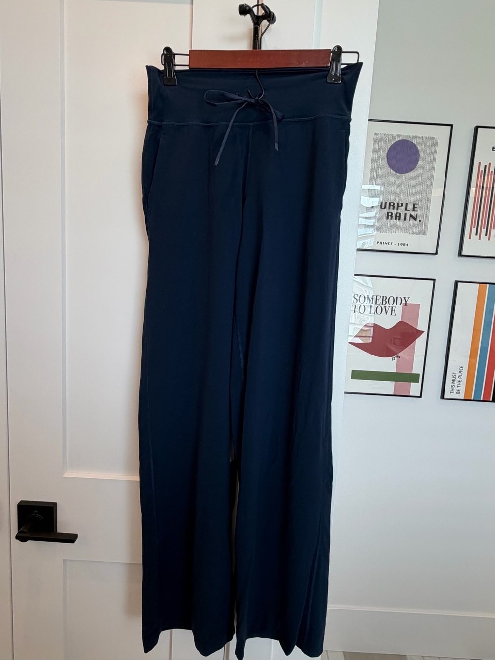 lululemon athletica Navy Wide-Leg Drawstring Pants